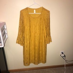 Yellow Laced Dress